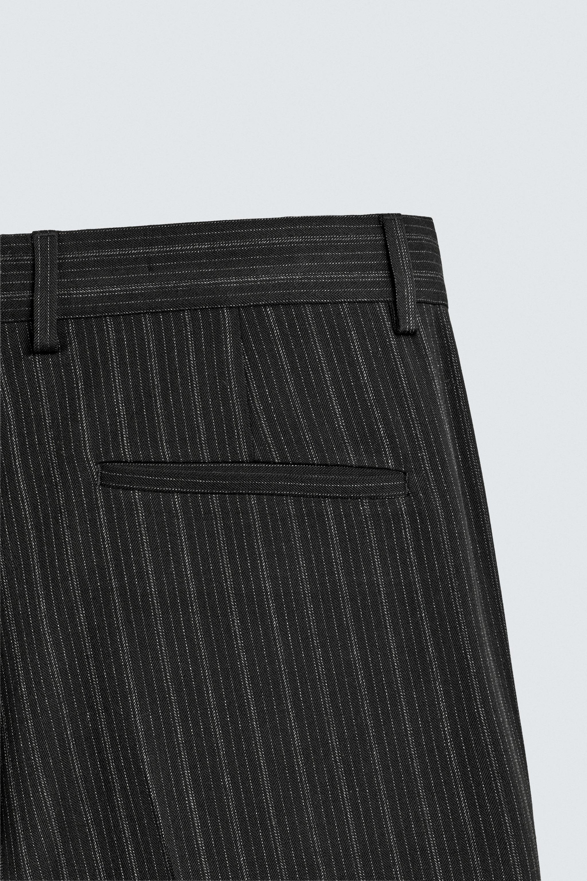 PINSTRIPE SUIT PANTS